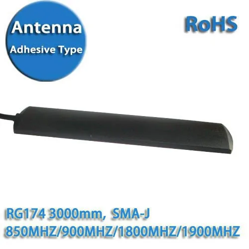 Gsm-Gprs-3G-Car-Antenna-RG174-SMA-Adhesive-Type-850MHZ-900MHZ-1800MHZ-1900MHZ-3000mm (1)