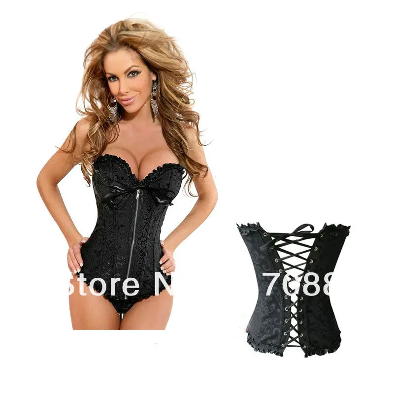 S/M/L/XL) ML4014 черный фантазийный корсет с стринги высокого качества в викторианском стиле корсет