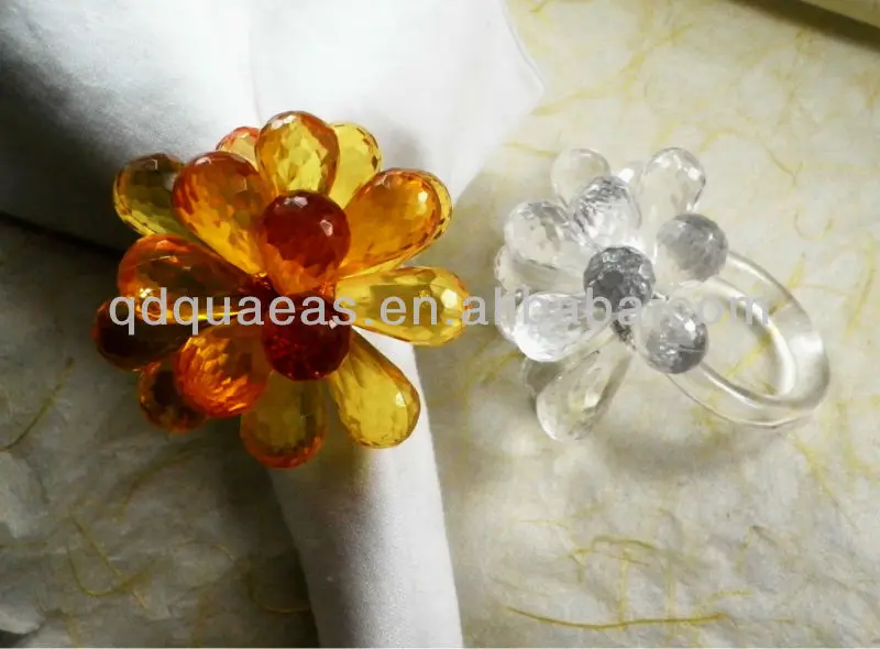 Продано на Aliexpress бисером кольцо для свадебных салфеток