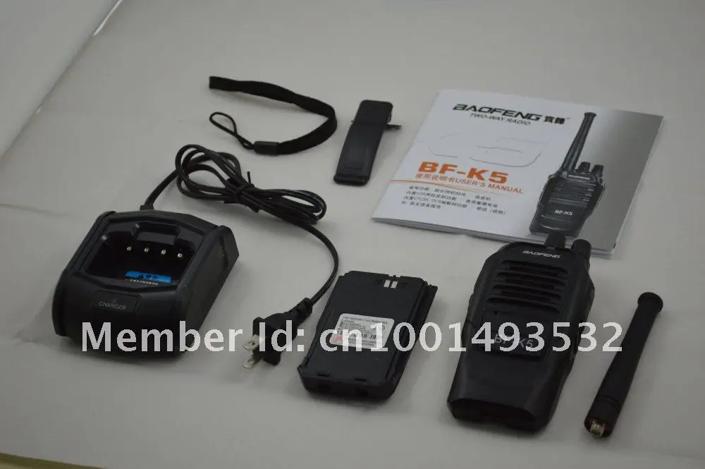 BF-K5 UHF: 400-470 мГц 16 Каналы 5 Вт Портативный двусторонней Радио с скремблер Функция