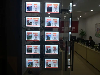 

Acrylic Frame A3 Single Sided Display Light Box Hanging LED Back-lit Poster Frame System Kits
