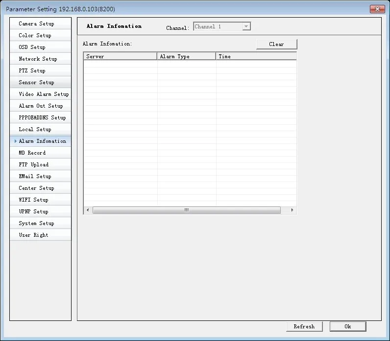 alarm support