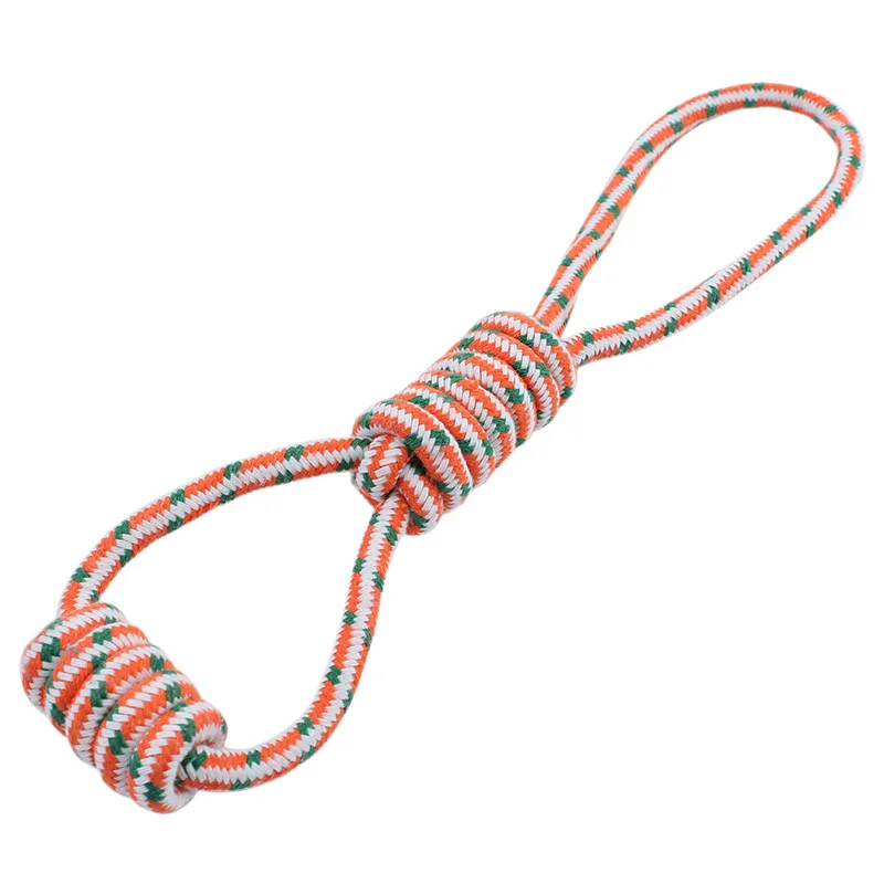 1PC Knot Tug Dog Toys Cotton Rope Interactive Play Puppy Chew Toys 38cm