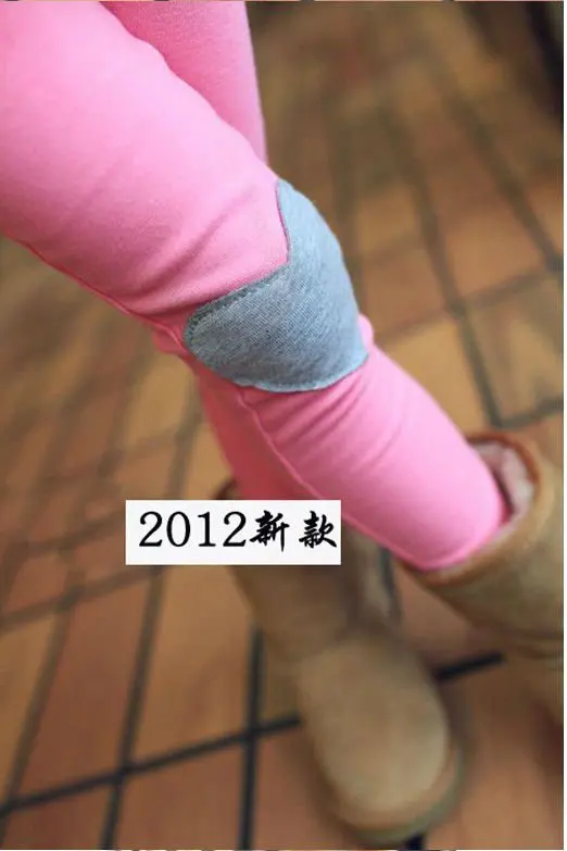 Hot  free shipping Wholesale 5pcs baby girsl cotton pants, fashion pattern leggings,slim tights,pink blue yellow and grey  color