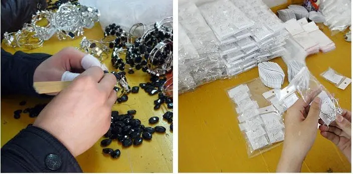 Free Shipping | Plating  white K color retention series| Bear plum crystal necklace| crystal jewelry|Mixed batch