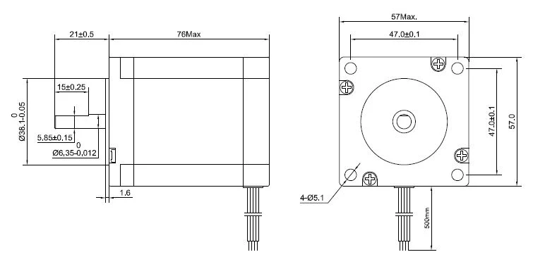 1,9Nm, 269oz in, 3A, 76mm, 1Pc