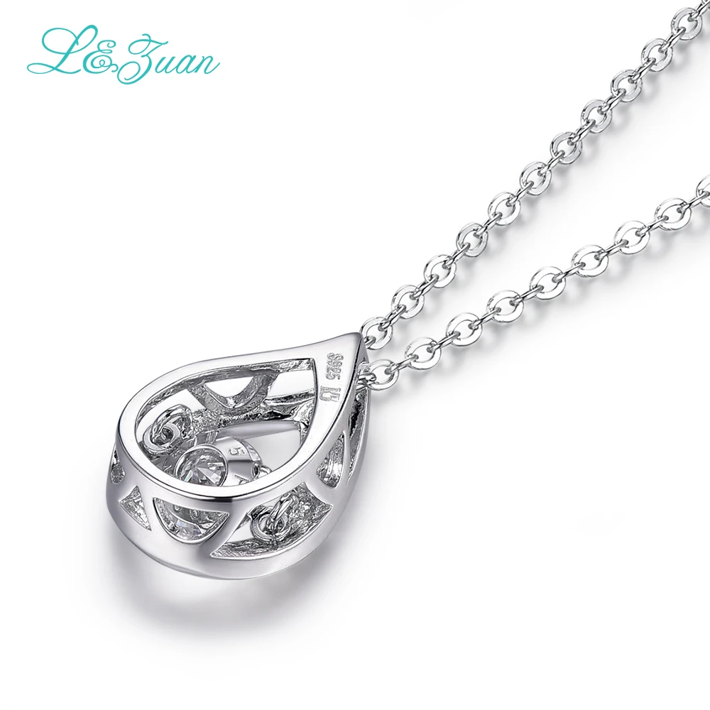 L& zuan 925 пробы silve 0.77ct камень Япония Смарт серии move каменные подвесные украшения с серебряной цепочкой Рождественский подарок