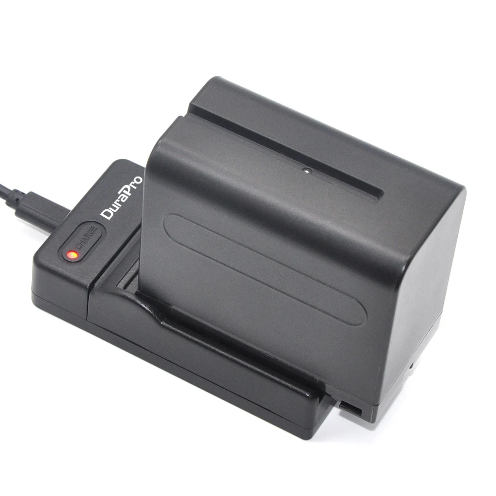 

Durapro 2pcs 7200mAh 7.2V NP-F960 NP-F970 NP F960 NP F970 Battery + USB Charger for Sony NP-F550 NP F770 F750 F960 F970