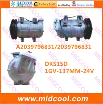 

HIGH QUALITY AUTO AC COMPRESSOR DKS15D 1GV 137MM 24V FOR A2039796831 2039796831