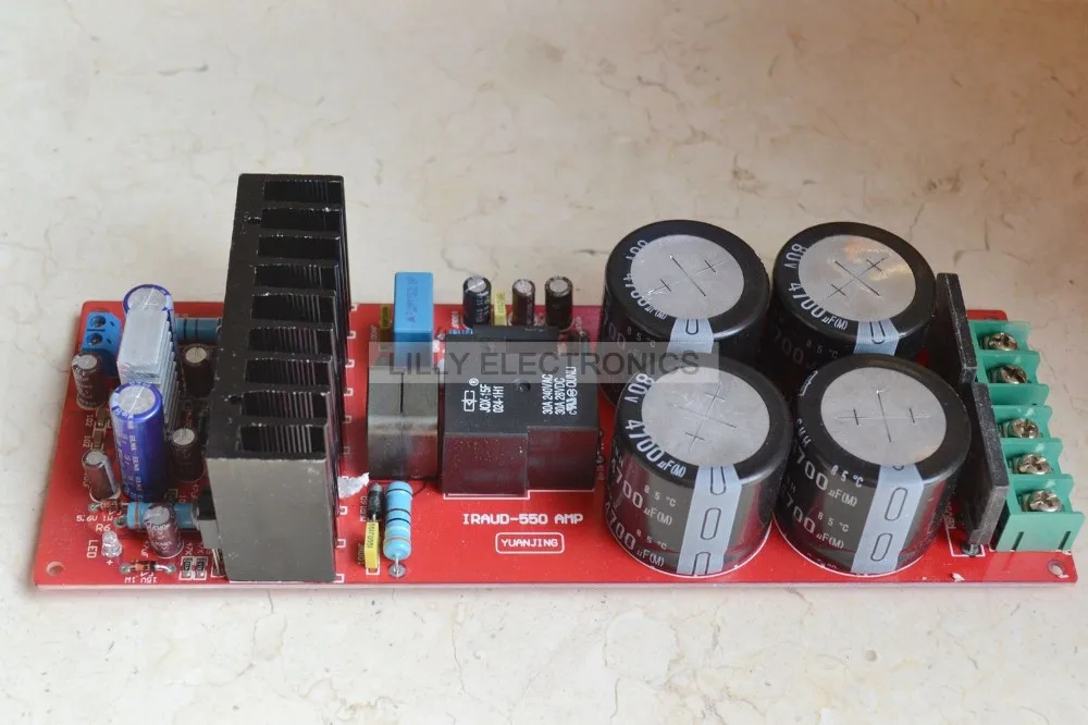 YJ-IRADUD550 IRS2092 платы усилителя класса D 700 Вт 4ohm/350 Вт 8ohm Динамик защиты