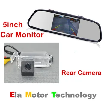 

5'' TFT LCD Car Monitor Parking Mirror + HD Night Vision Waterpoof Car RearView Camera For Chevy Chevrolet Sail 2010~2014