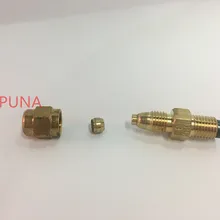 Латунный блок измерения сопротивления потока масла DPV-3 включая гайку для системы центральной смазки/центр станка с ЧПУ