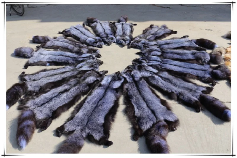 Оптовая продажа натуральный цвет кожа из Меха чернобурки | Дом и сад