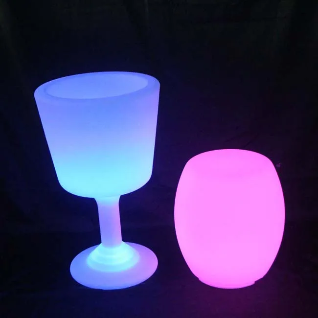 L45 * W45 * H75cm красочные сменные светодиодный световой мигающий чаша горшок с подсветкой бокалы кашпо Бесплатная доставка 1 шт