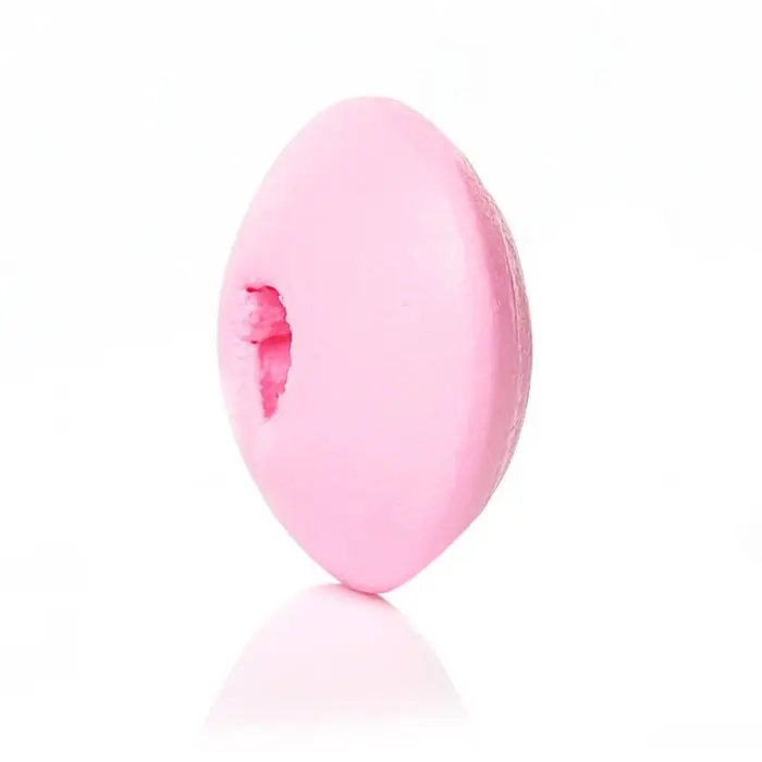 

DoreenBeads Wood Spacer Beads Rondelle Abacus Pink About 10mm Dia,Hole:Approx 3.0mm,500 PCs
