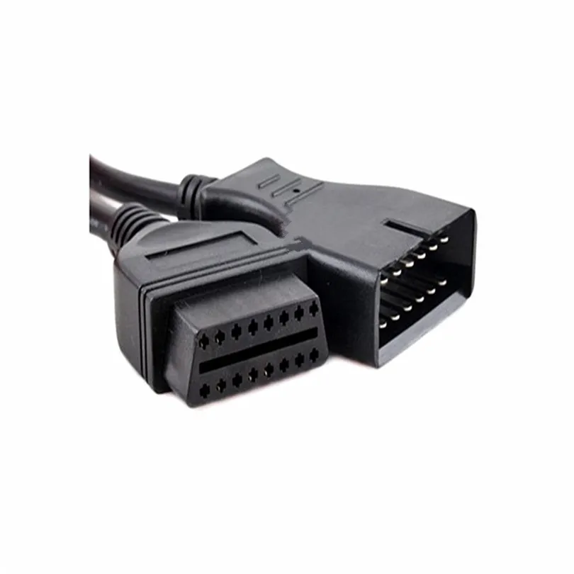 10 шт./лот OBD2 кабель G-M 12 штепселный разъем диагностического кабеля 12pin адаптер для 16Pin OBD2 разъем 12-контактный