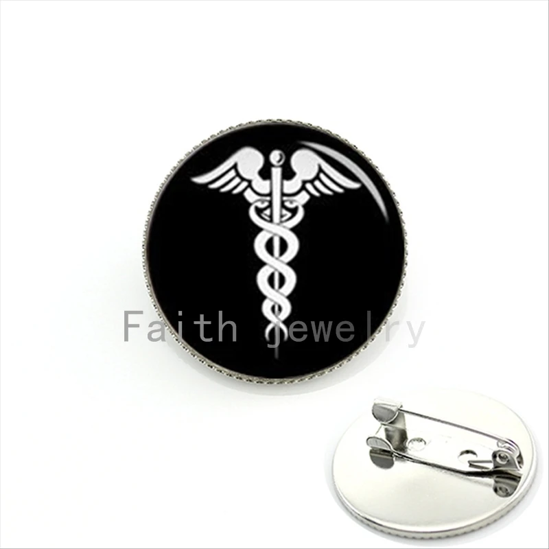 Медицинский Кадуцей KC325|custom brooch|personality broochesc*c brooch |