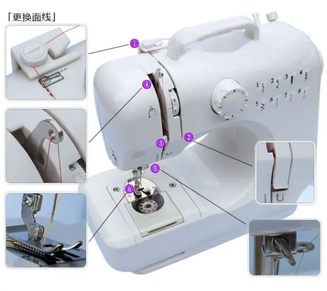 220 V бытовая швейная машина, многофункциональная швейная машина, гарантия качества, вся жизнь техническая поддержка