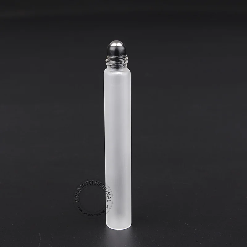 

20pcs/LOT Promotion Glass 10ml Empty Roll on Bottle Essential Oil Frosted Perfume Container Refillable Packaging Small Box
