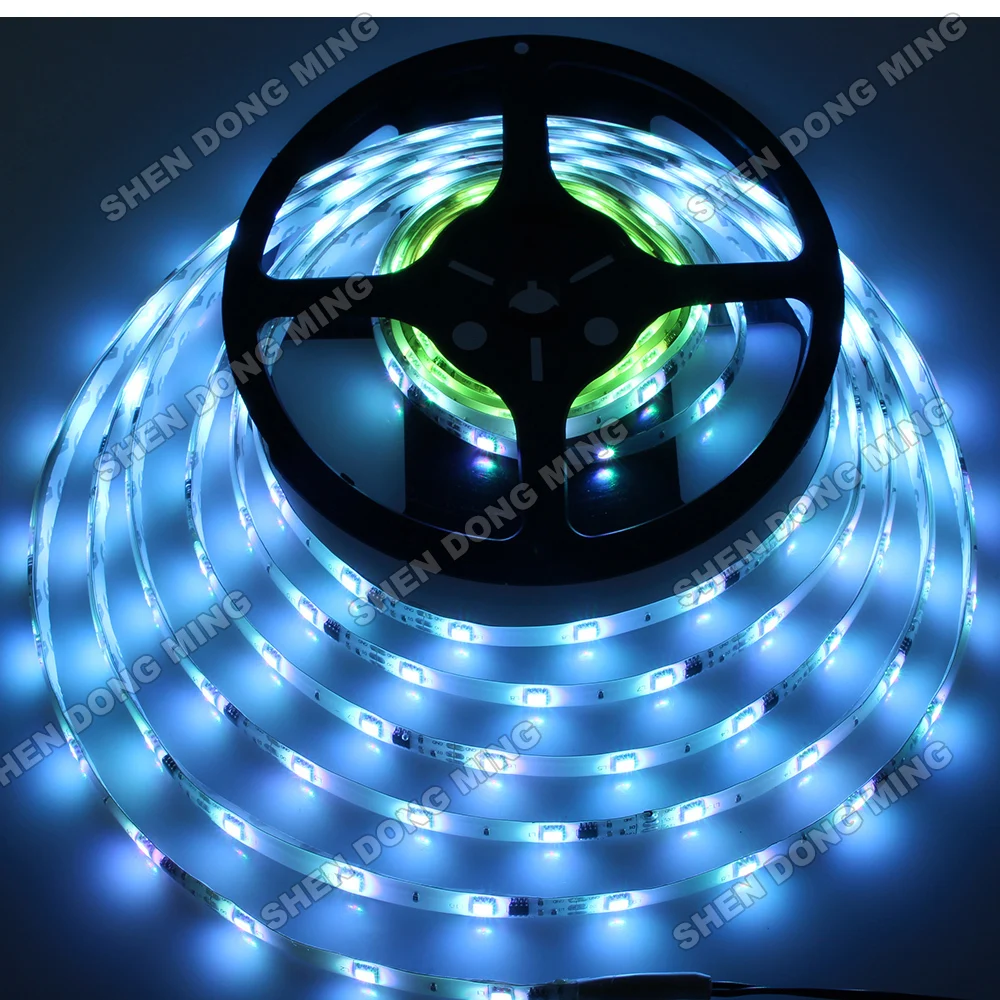 #Best 5M WS2811 LED strip digital Superbright waterproof IP65 5050 RGB 30led 10IC dream color Bar Home KTV Wedding led pixel strip