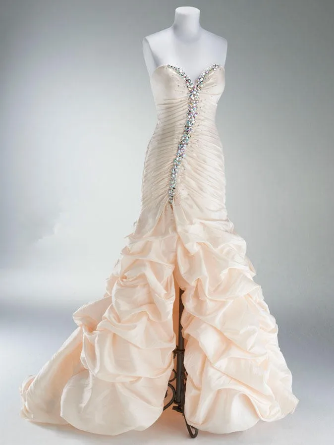 Новое поступление vestido de festa длинное платье из тафты с кристаллами и бисером женское летнее платье сексуальные вечерние платья для выпускного вечера с русалочкой