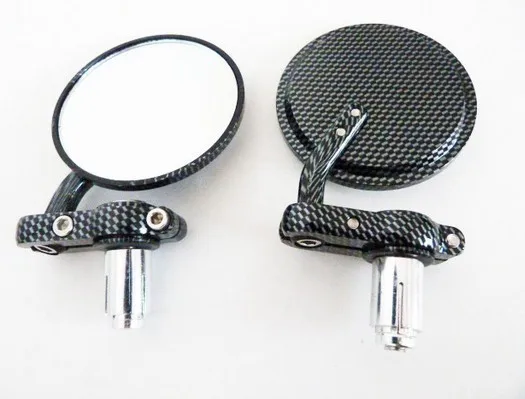 Aftermarket moto rcycle аксессуары retroviseur moto 1 дюймов Бар Конец Зеркала углеродное волокно
