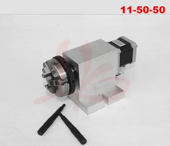 

harmonic wave driver reducer 3 Jaw 50mm chuck rotary axis CNC dividing head