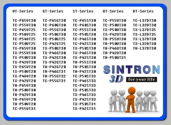 [Sintron] 3D Активные очки для 2012 TV модель