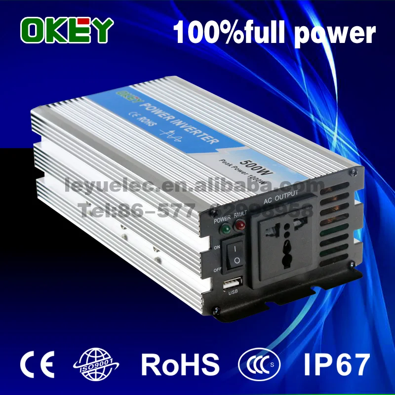 

high quality factory directly inverter charger 24vdc 220vac frequency inverter 500 watt home solar inverter 24v 220v
