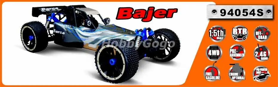 HSP 94054S 1/5 масштаб 4WD бензиновый двигатель 30cc внедорожный Багги Bajer 5B RC модель газовый топливный грузовик