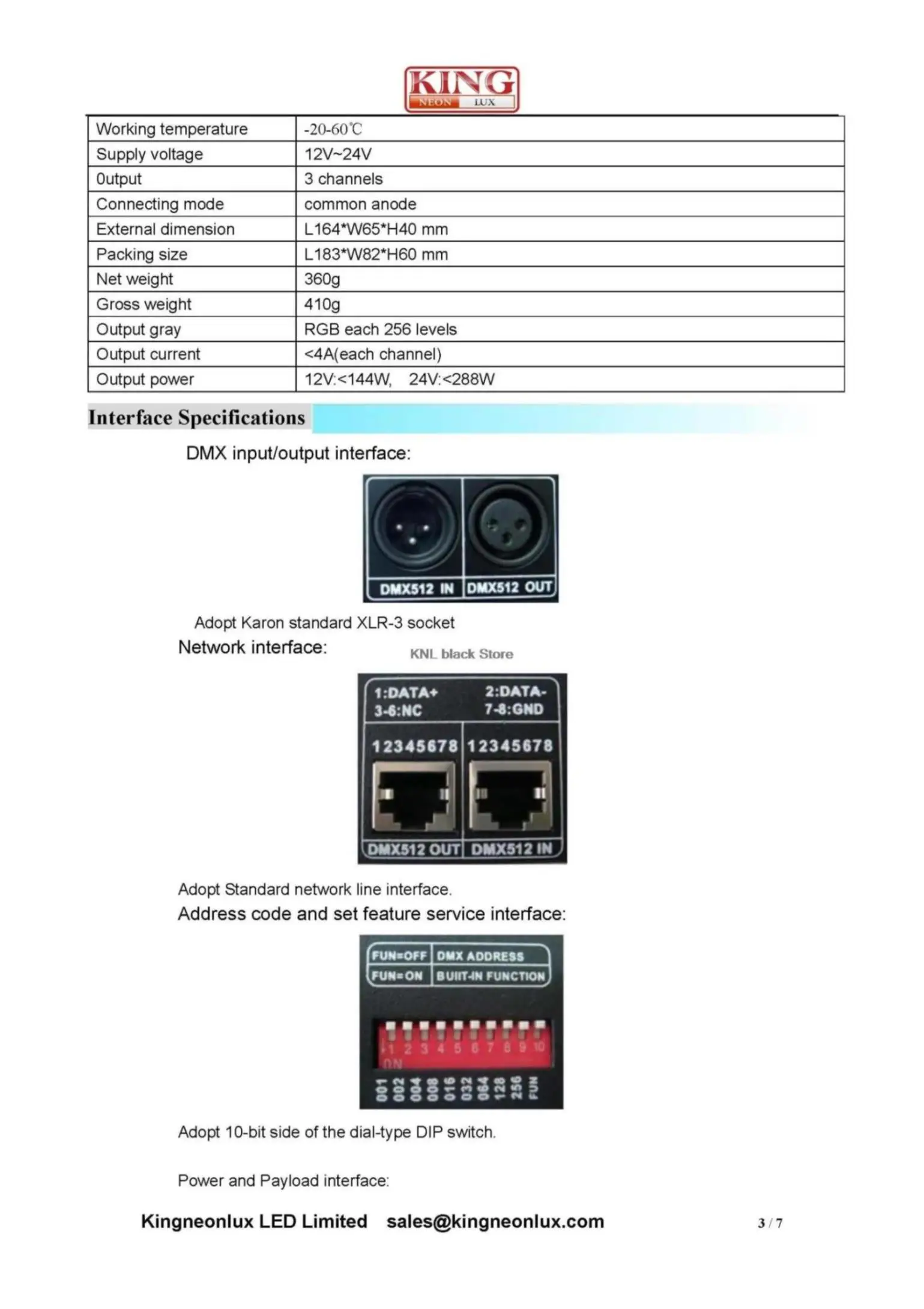 Светодиодный DMX512 декодер, DMX512 сигнала RGB светодиодный контроллер, DC12-24V 4A* 3 канала