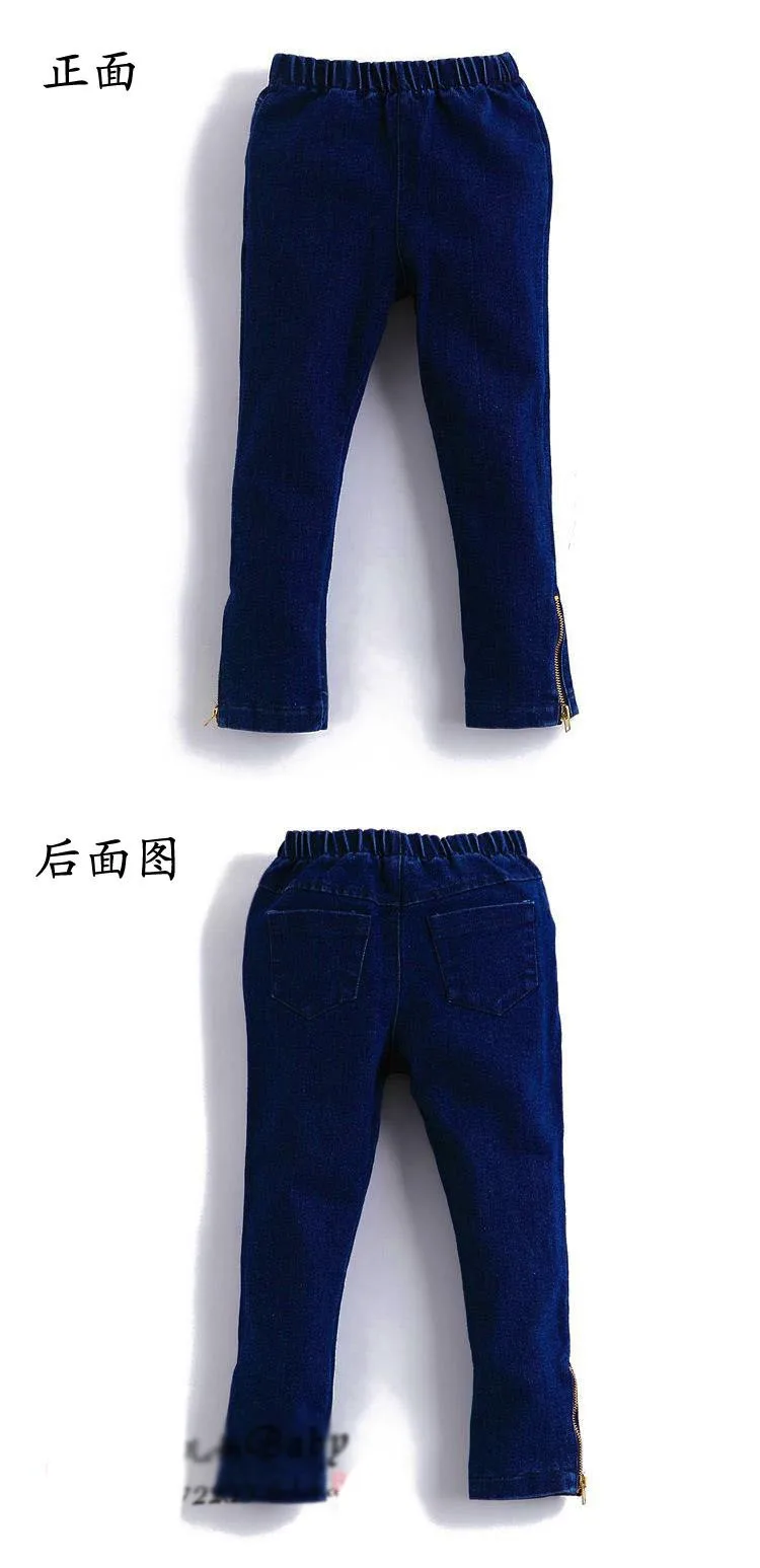 High quality Winter baby girl jeans thick winter warm cashmere kids jeans girls children jeans baby pants Freeshipping