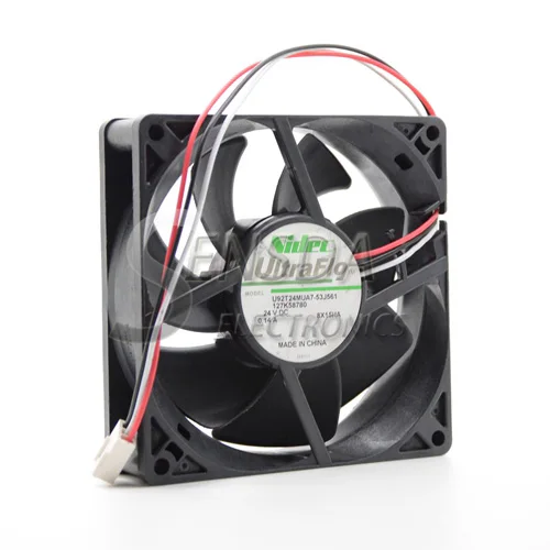 Для Nidec U92T24MUA7-53J561 9025 9225 24 V DC 0.14A три провода вентилятор-инвертор для сервера