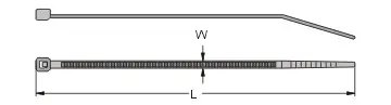 10*300 400 450 500 600 мм белые самоблокирующиеся Нейлоновые кабельные стяжки/фактическая ширина: 8,5 мм