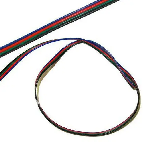 5M 4 pins LED RGB cable wire extension cord LED extension cable for 5050/3528 LED RGB light Strip RGB Stripe Connect Cable 