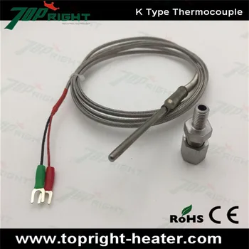 

High Quality Probe dia.4mm length 20mm K Type Thermocouple/Type K Thermocouple with 2meter wire