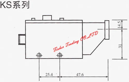 Weilong цветной датчик KS-W22 KS-W23 для машин для изготовления сумок, 10~ 30VDC фотоэлектрический переключатель глаз с белым светодиодный светильник