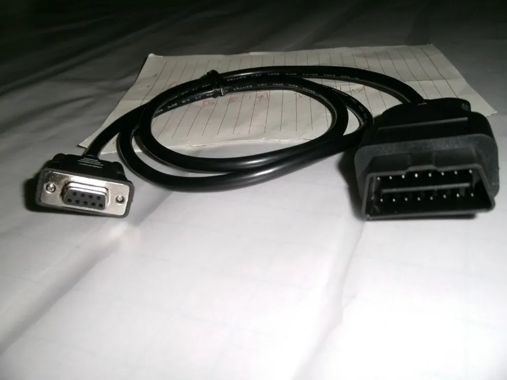 Скидка 15% 1 шт. высококачественный OBD 2 16Pin-DB9 Серийный авто аксессуары разъем OBD2 RS232 9pin кабель диагностический сканер Интерфейс