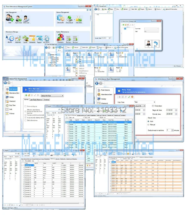 TCP/IP отпечатков пальцев контрольные часы, засекают время присутствия со считывателем идентификационным карт + USB посещаемости Управление