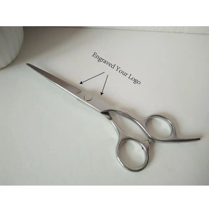 Индивидуальные Ваш логотип 6 дюймов ножницы с плоским лезвием профессиональные