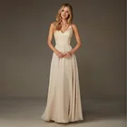 Save 16.48 on FF993 Elegant A-Line V-Neck Chiffon 2016 Lace Sequins Bridesmaid dress