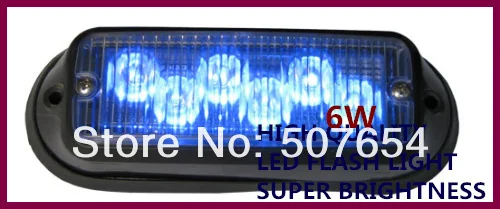 Выше star DC12V, 6 Вт Светодиодные автобильные поверхностного монтажа предупреждающие огни, гриль emergeny свет, 18 флэш-памяти, из водонепроницаемого материала, 2 шт./1 партия