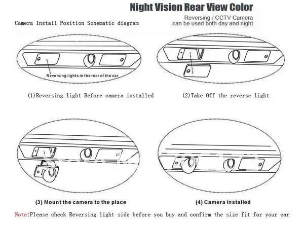 Special Car Rear View Reverse backup Camera rearview parking for Great wall HOVER H3