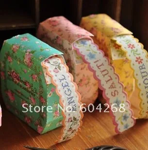 Free Shipping/New cute style color printed Tape/Decoration stationery adhesive sticker / Fashion/wholesale 20pcs/lot