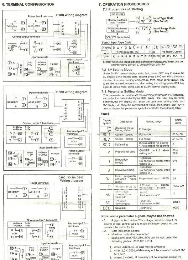 Цифровой PID регулятор температуры REX-C100FK02-V* AN+ max.40A SSR+ K термопары