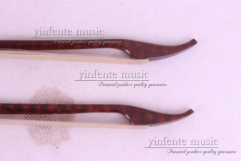 Snakewood 1 шт. 4/4 Скрипка Лук барокко белый конский хвост прямой#8