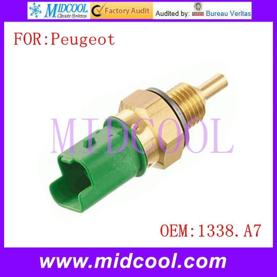 Sensor de temperatura del agua del refrigerante del motor 1338A7
