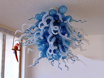 

Contemporary Colored Murano Glass Wedding Centerpiece Custom Made Crystal Chandelier