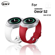 Top Qualité marque De Luxe Montre En Caoutchouc de Silicone de Courroie De Bande Pour Samsung Galaxy Gear S2 SM-R720 Courroies De Rechange Accessoires