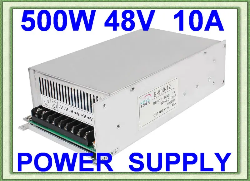 Лидер продаж LEYU 48 В ac dc 500 Вт один выход высокочастотный SMPS от китайского поставщика